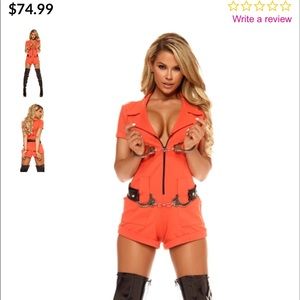 Women’s prisoner costume SMALL/MEDIUM